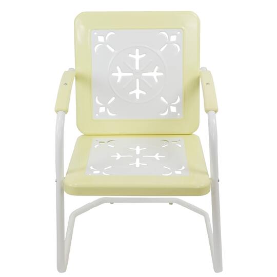 35" Square Outdoor Retro Tulip Armchair